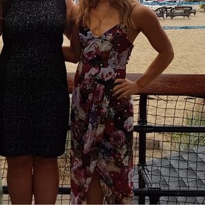 Express high low floral dress